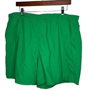 Columbia PFG Omni-Shade Swim Shorts XL Green Fishing Hiking Camping 6” Inseam